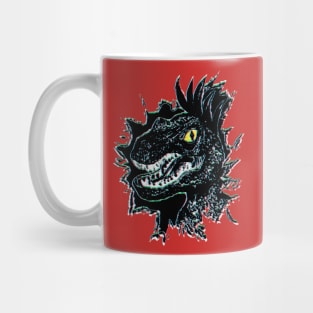 Velociraptor black Mug